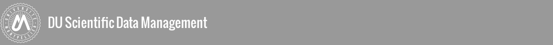 DU Scientific Data Management (SDM) Logo